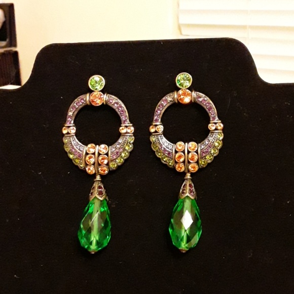 No name Jewelry - Gorgeous chandelier glass drop earrings